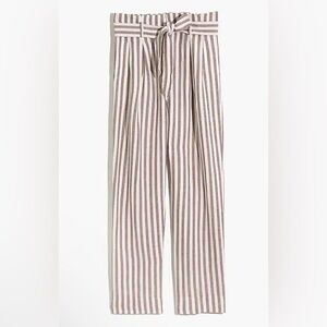 SALE 2/$20Striped Linen-Blend Paperbag pants Madewell sz 4 Breezy comfy like new